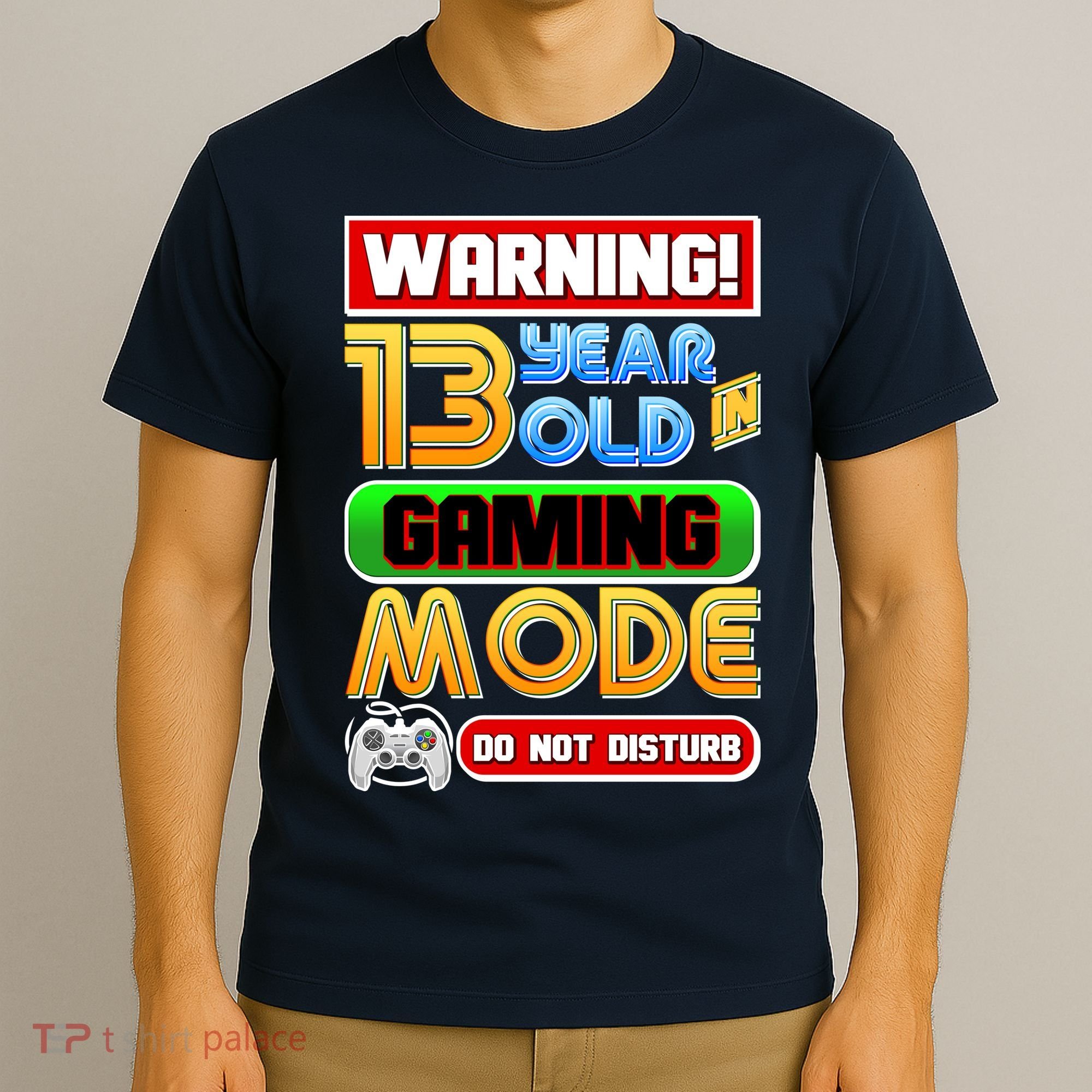 Warning 13 Year Old In Gaming Mode Birthday T-Shirt