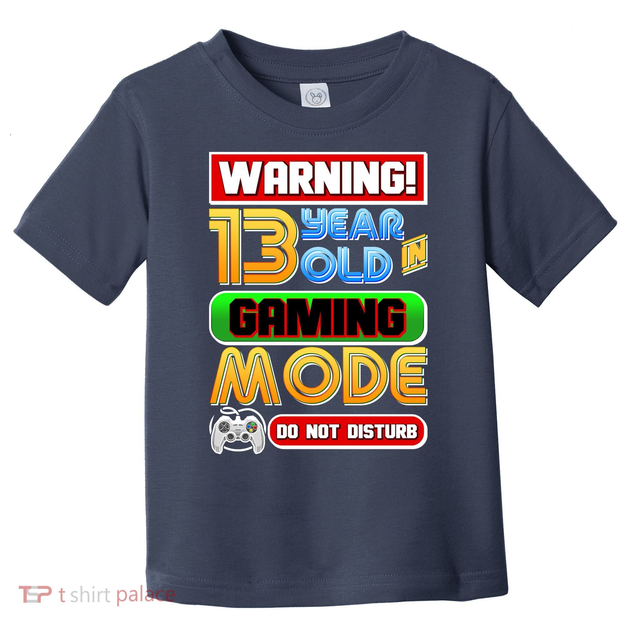 Warning 13 Year Old In Gaming Mode Birthday Toddler T-Shirt