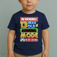 Warning 13 Year Old In Gaming Mode Birthday Toddler T-Shirt thumb 2