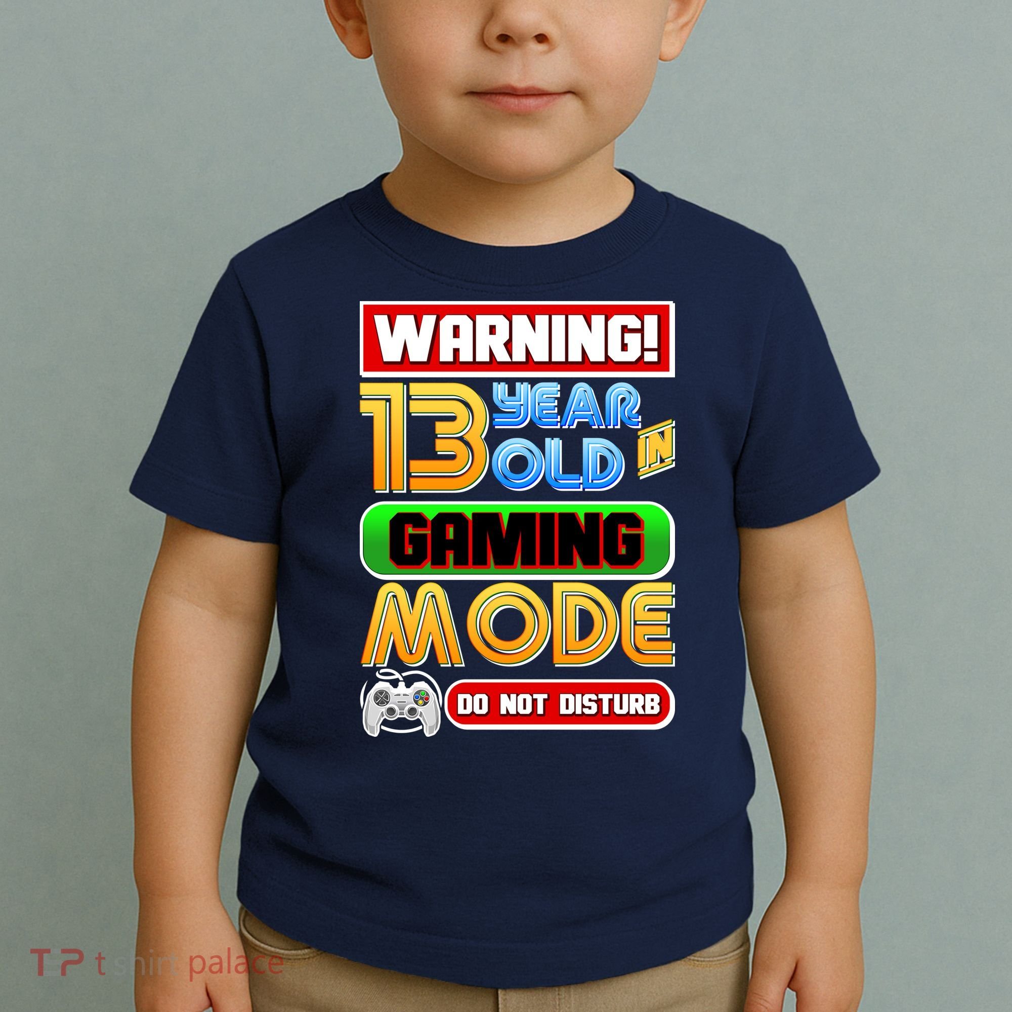 Warning 13 Year Old In Gaming Mode Birthday Toddler T-Shirt
