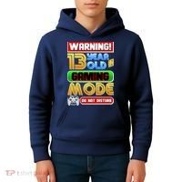 Warning 13 Year Old In Gaming Mode Birthday Kids Hoodie thumb 4