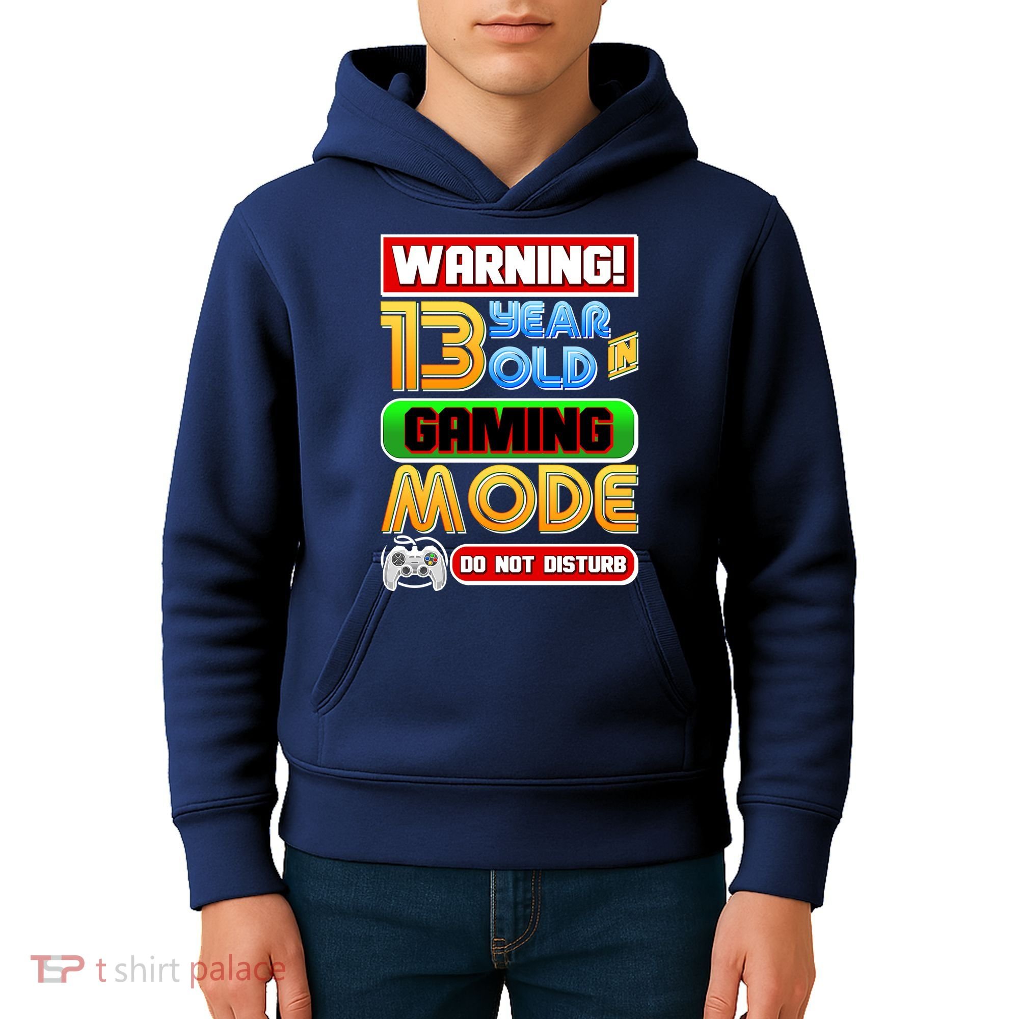 Warning 13 Year Old In Gaming Mode Birthday Kids Hoodie