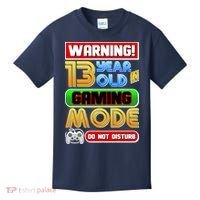 Warning 13 Year Old In Gaming Mode Birthday Kids T-Shirt thumb 0