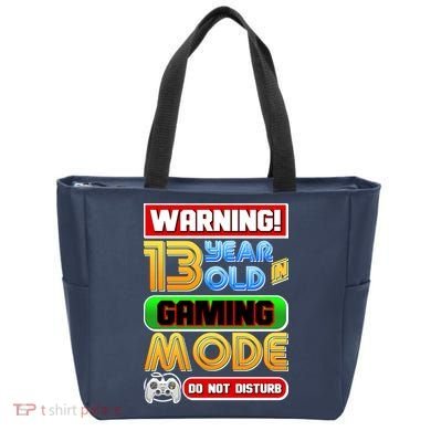 Warning 13 Year Old In Gaming Mode Birthday Tote Bag
