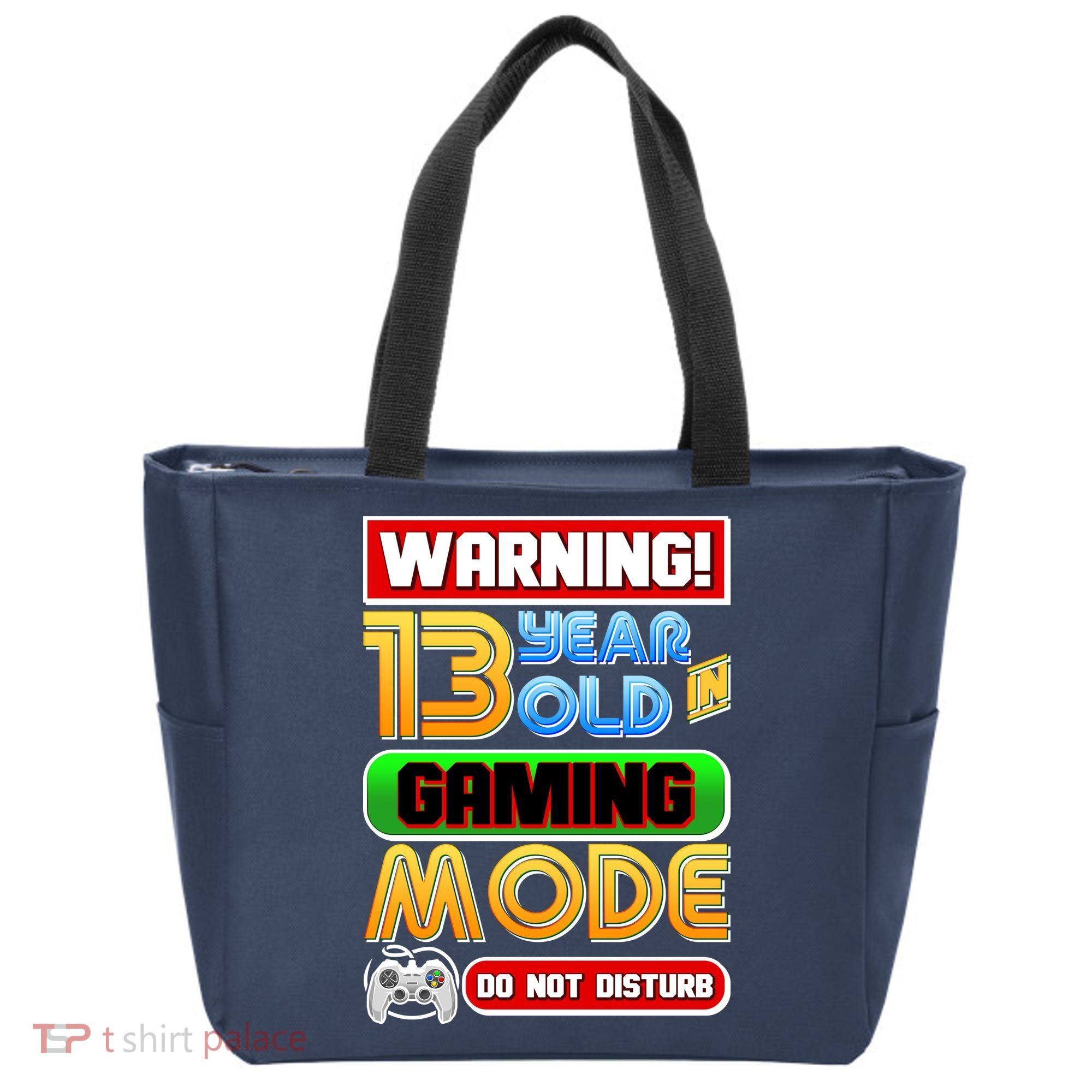Warning 13 Year Old In Gaming Mode Birthday Tote Bag