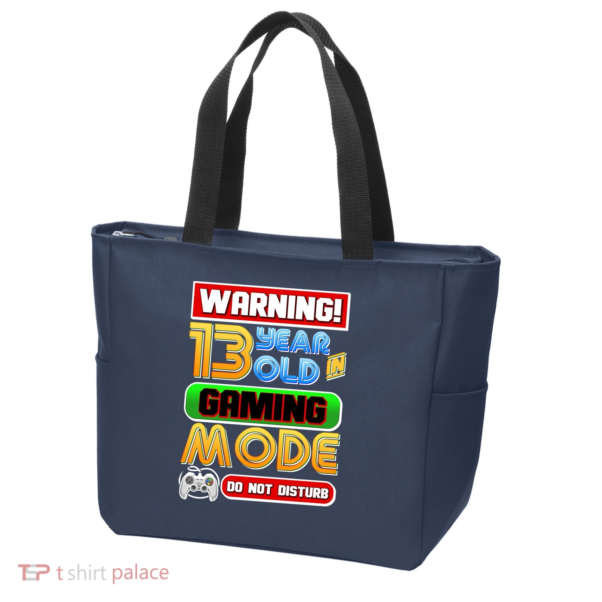 Warning 13 Year Old In Gaming Mode Birthday Tote Bag