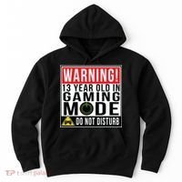 Warning 13 Year Old in Gaming Mode Teenager Hoodie thumb 0