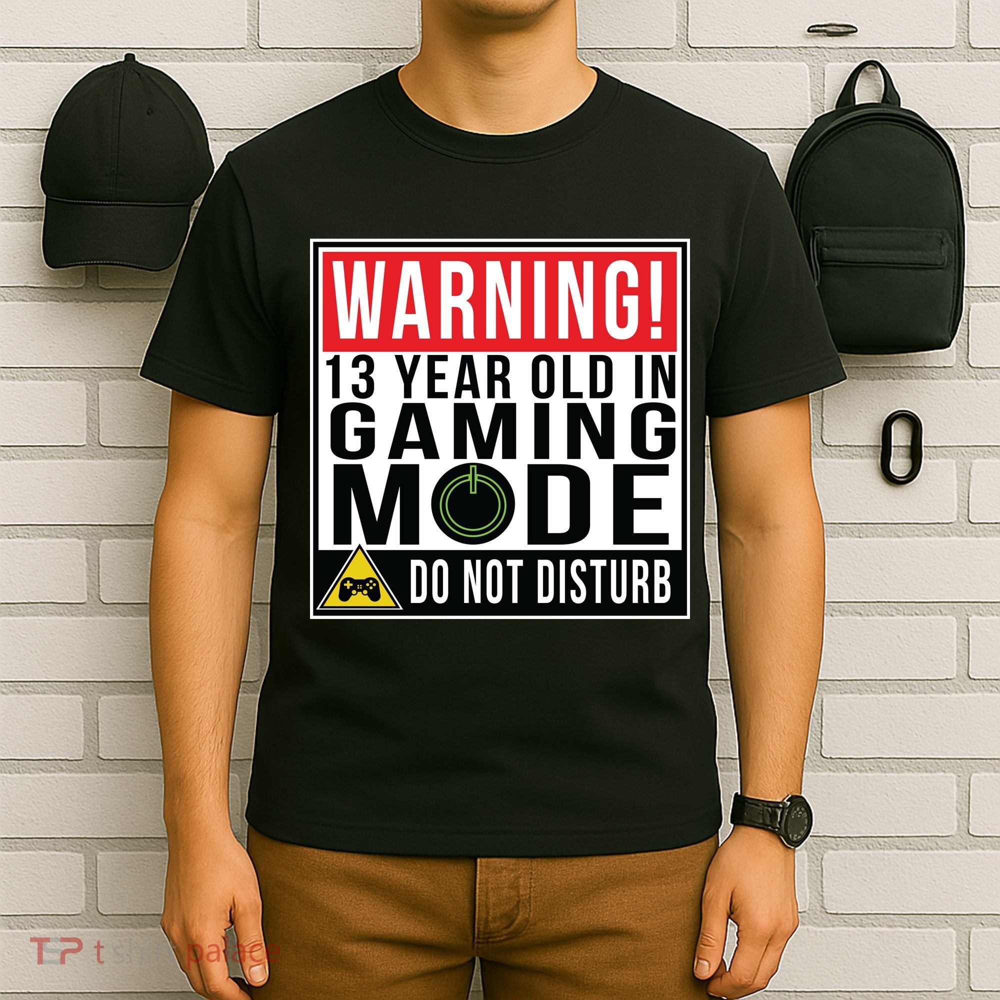 Warning 13 Year Old in Gaming Mode Teenager T-Shirt