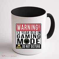 Warning 13 Year Old in Gaming Mode Teenager Coffee Mug thumb 1