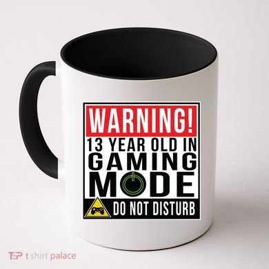 Warning 13 Year Old in Gaming Mode Teenager Coffee Mug