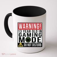 Warning 13 Year Old in Gaming Mode Teenager Coffee Mug thumb 0