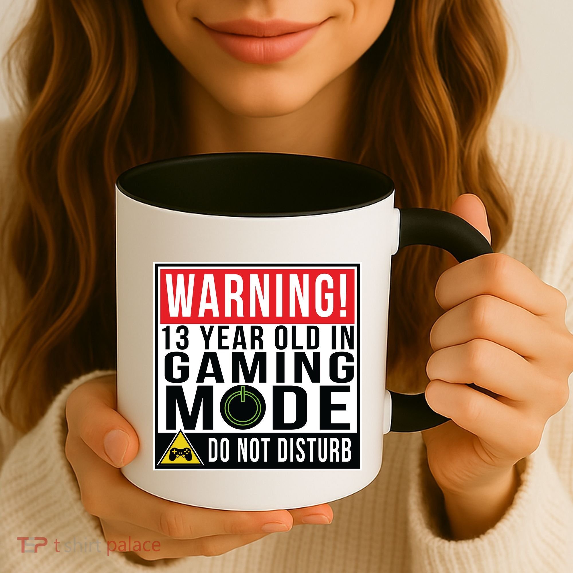 Warning 13 Year Old in Gaming Mode Teenager Coffee Mug