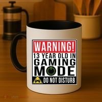 Warning 13 Year Old in Gaming Mode Teenager Coffee Mug thumb 4