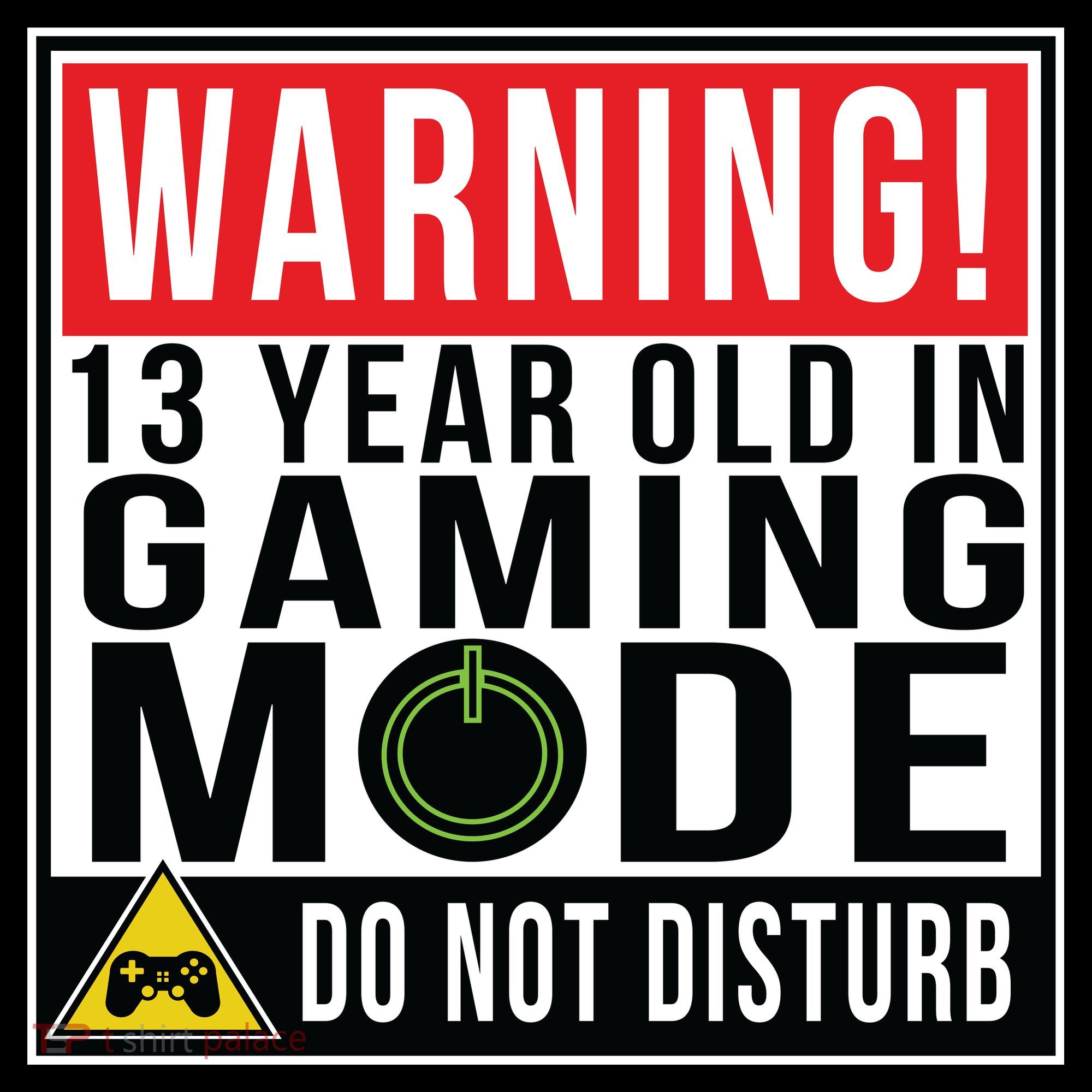 Warning 13 Year Old in Gaming Mode Teenager Women's Hoodie