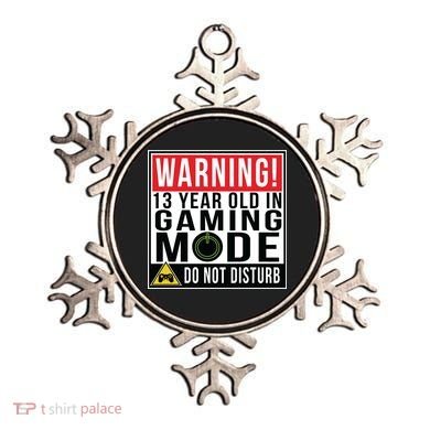 Warning 13 Year Old in Gaming Mode Teenager Ornament