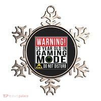 Warning 13 Year Old in Gaming Mode Teenager Ornament thumb 0