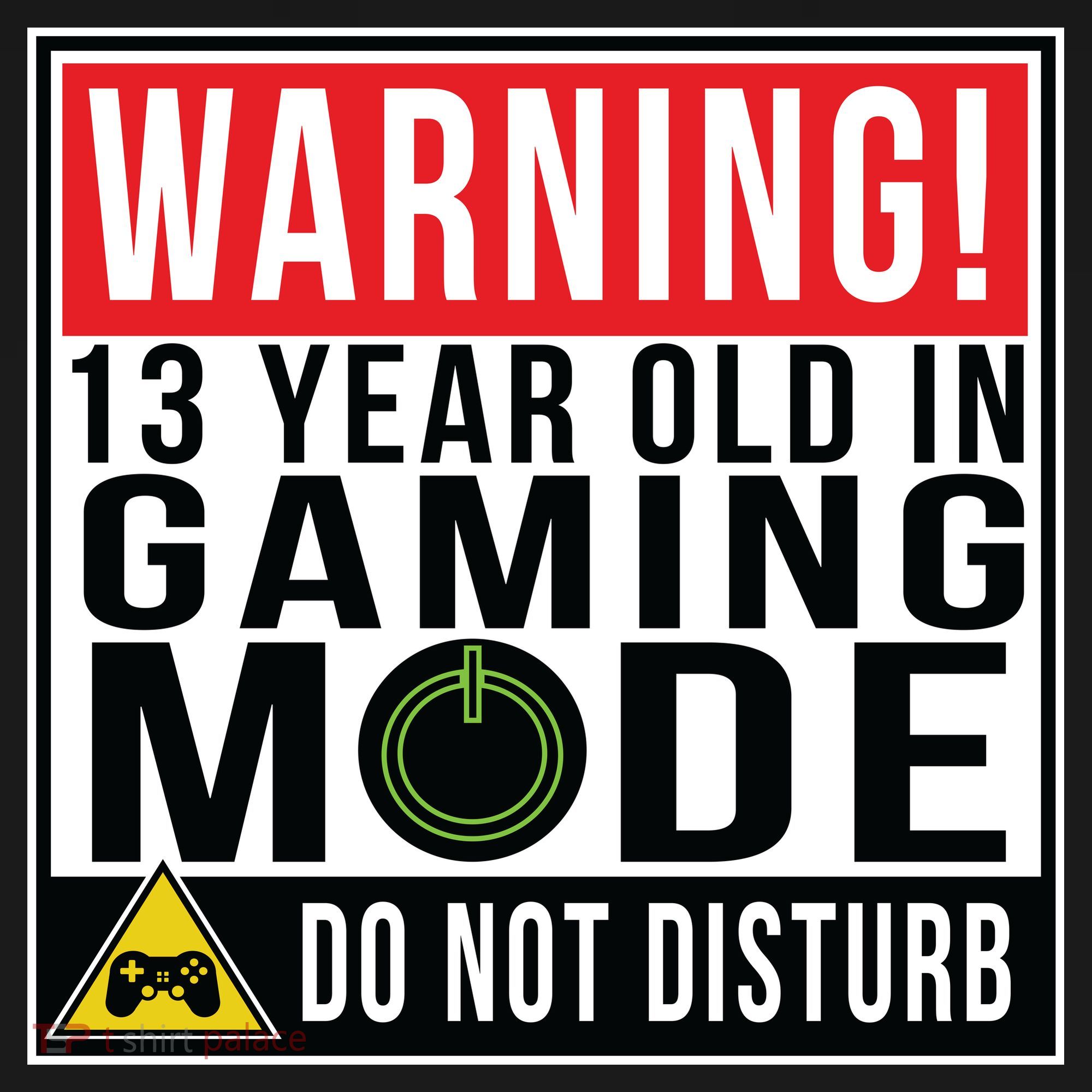 Warning 13 Year Old in Gaming Mode Teenager Women's Tank Top