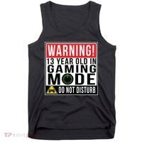 Warning 13 Year Old in Gaming Mode Teenager Tank Top thumb 0