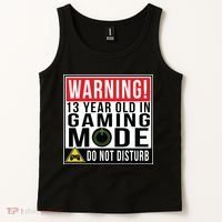Warning 13 Year Old in Gaming Mode Teenager Tank Top thumb 2
