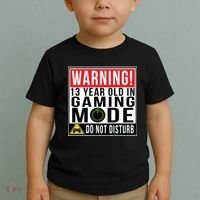 Warning 13 Year Old in Gaming Mode Teenager Toddler T-Shirt thumb 2
