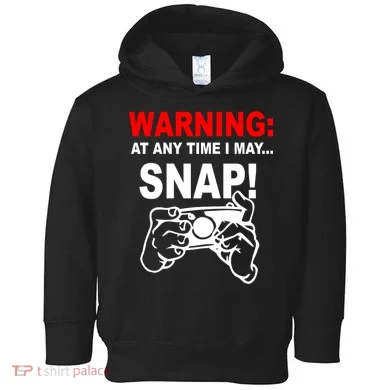 Warning At Any Time I May SNAP Toddler Hoodie