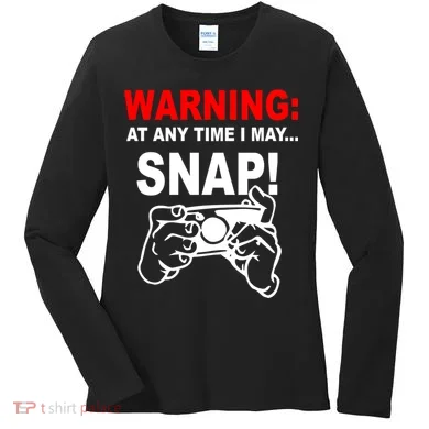 Warning At Any Time I May SNAP Women's Long Sleeve Shirt