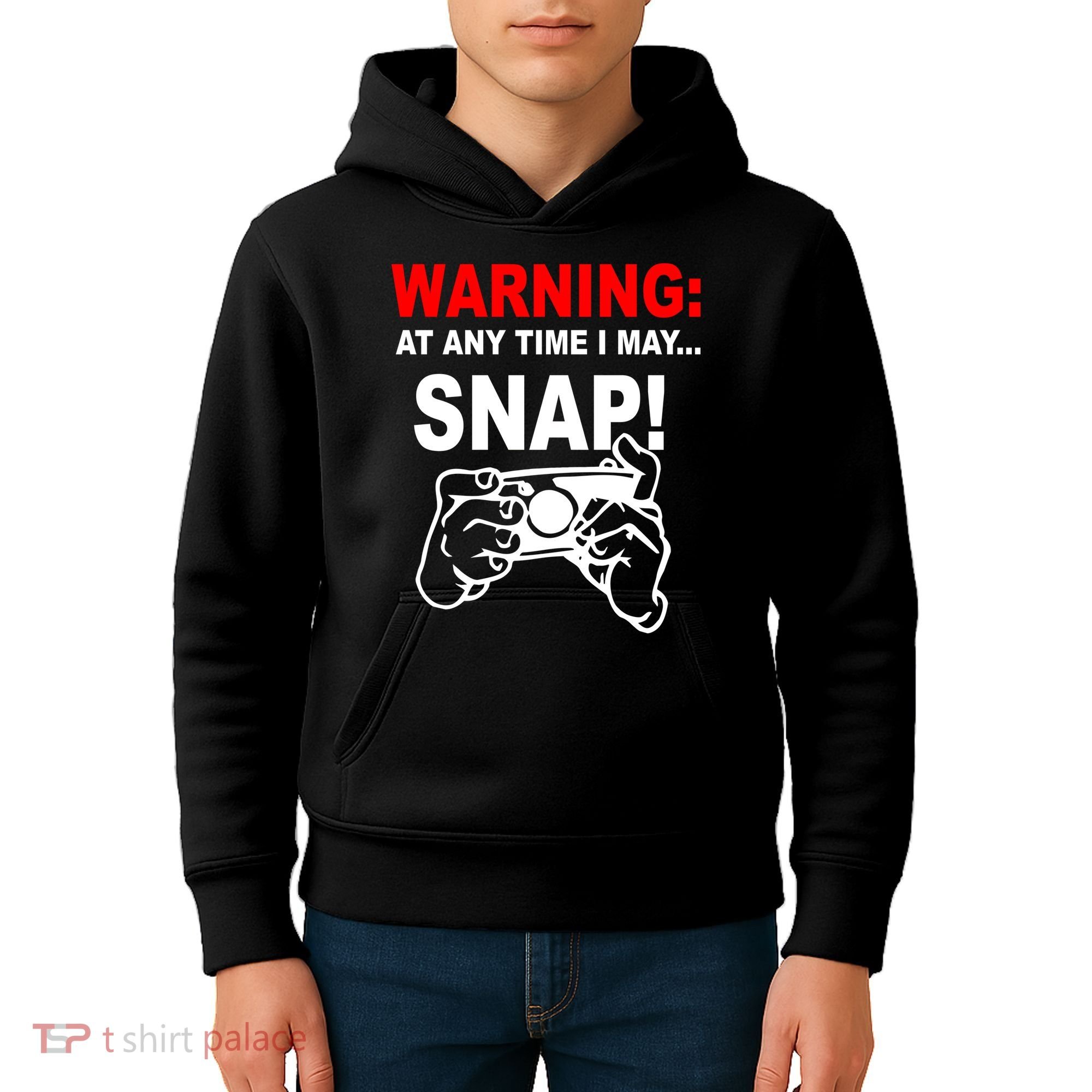 Warning At Any Time I May SNAP Kids Hoodie