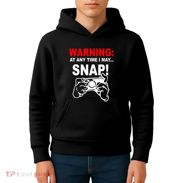 Warning At Any Time I May SNAP Kids Hoodie