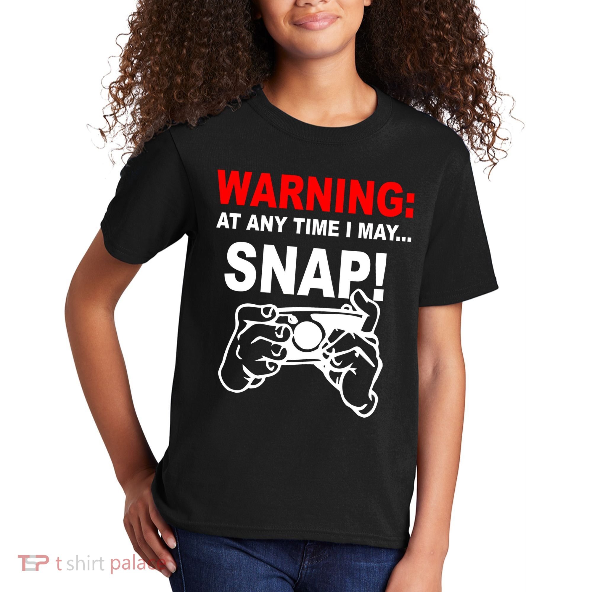 Warning At Any Time I May SNAP Kids T-Shirt