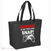 Warning At Any Time I May SNAP Tote Bag thumb 2