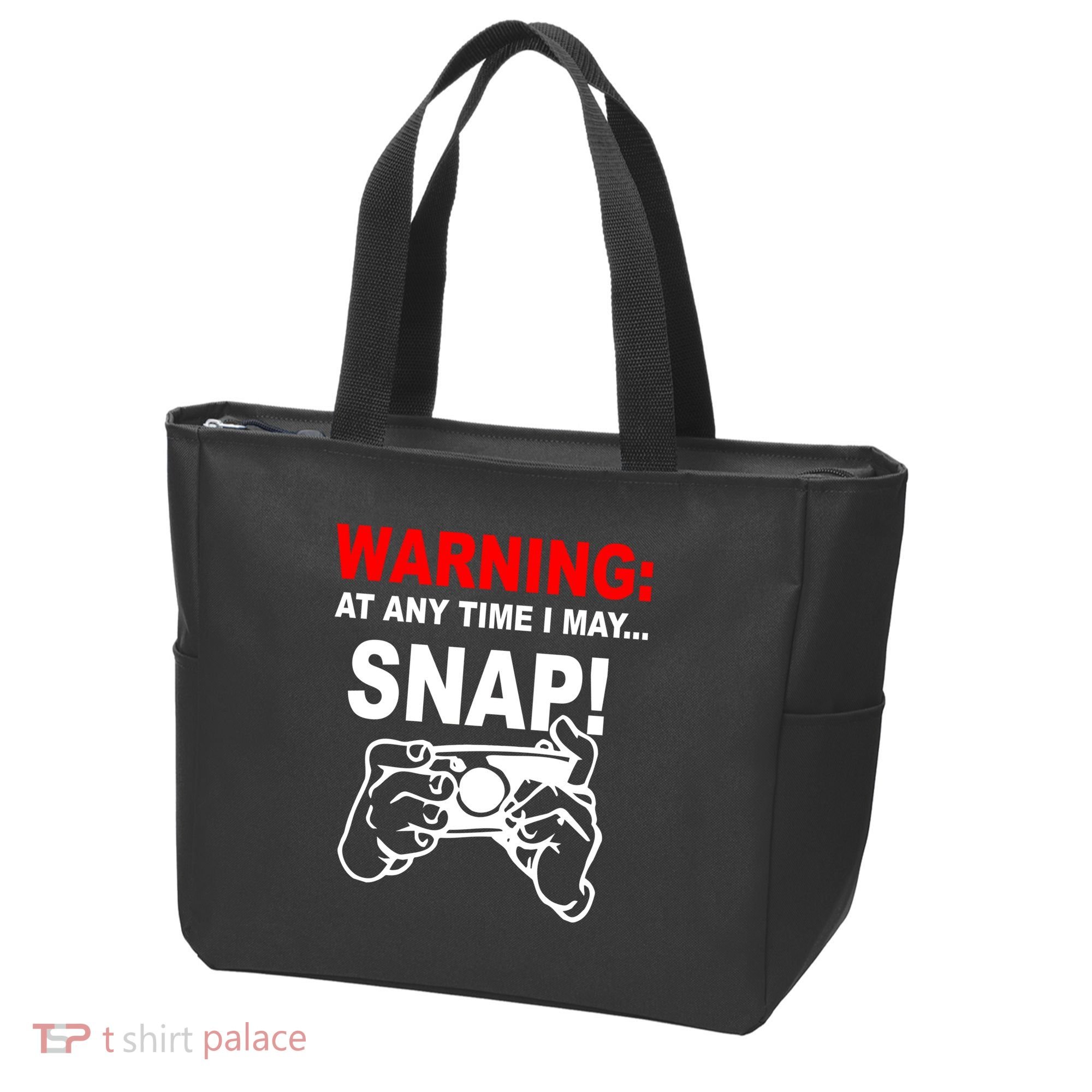 Warning At Any Time I May SNAP Tote Bag