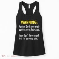 Warning Autism Dads Patience Women's Tank Top thumb 0