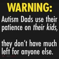Warning Autism Dads Patience Kids Long Sleeve Shirt thumb 2