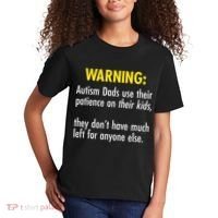 Warning Autism Dads Patience Kids T-Shirt thumb 2