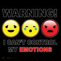 Warning Can't Control Emotions Emoji Face Bucket Hat thumb 4