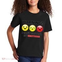 Warning Can't Control Emotions Emoji Face Kids T-Shirt thumb 2
