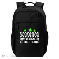 Warning I May be Prone to Shenanigans Backpack thumb 0