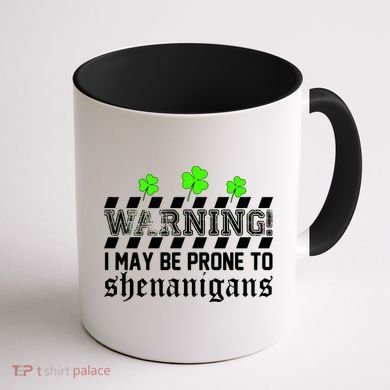 Warning I May be Prone to Shenanigans Coffee Mug back
