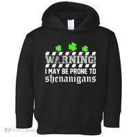 Warning I May be Prone to Shenanigans Toddler Hoodie thumb 0