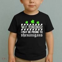 Warning I May be Prone to Shenanigans Toddler T-Shirt thumb 2