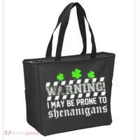 Warning I May be Prone to Shenanigans Tote Bag thumb 2