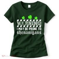 Warning I May be Prone to Shenanigans Women's T-Shirt thumb 0