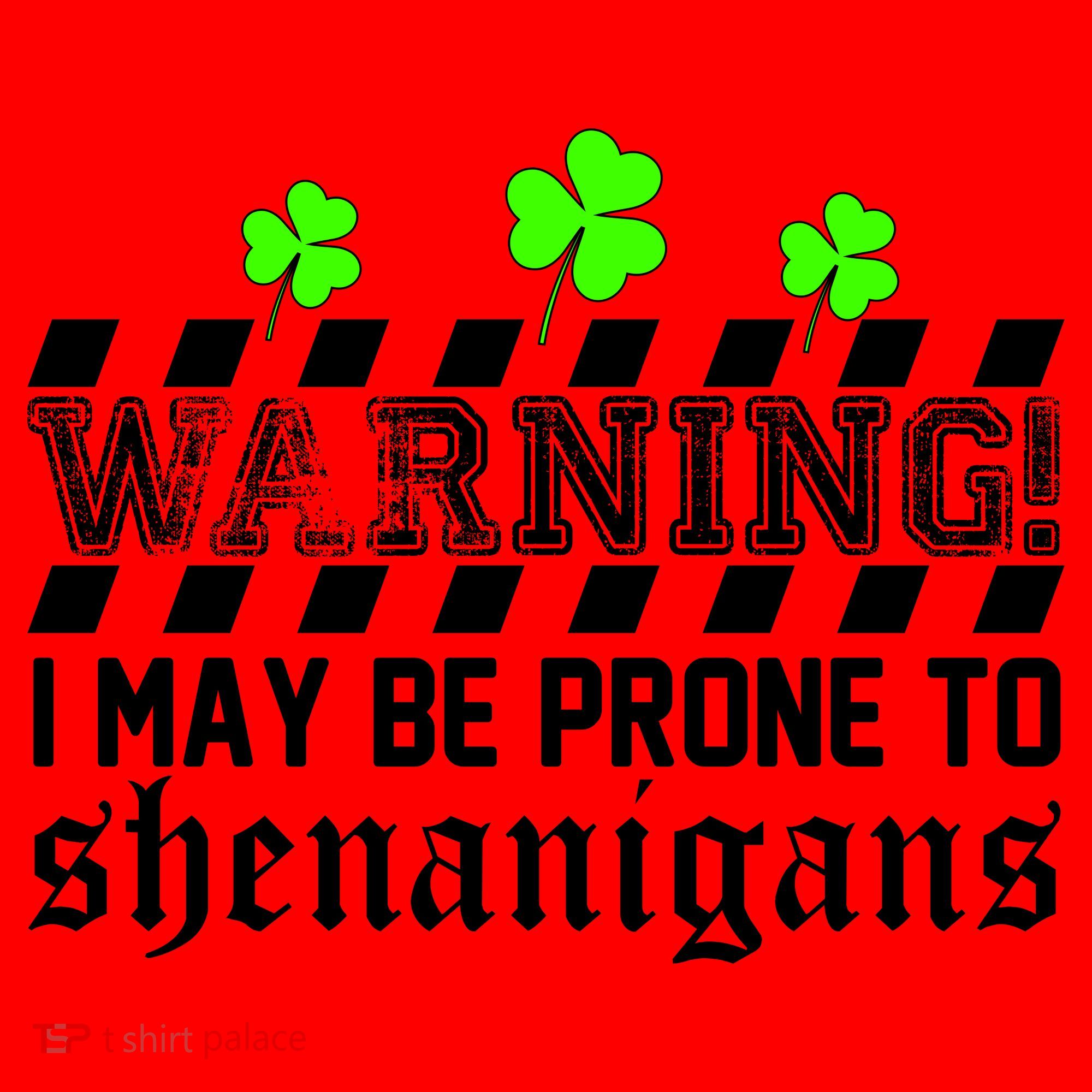 Warning I May be Prone to Shenanigans Santa Hat