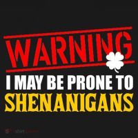 Warning I May Be Prone to Shenanigans St. Patrick's Day Clover Women's Hoodie thumb 2