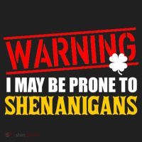 Warning I May Be Prone to Shenanigans St. Patrick's Day Clover Hat thumb 2