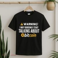 Warning I May Randomly Start Talking About Bitcoin T-Shirt thumb 2