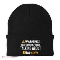 Warning I May Randomly Start Talking About Bitcoin Beanie thumb 0