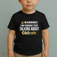 Warning I May Randomly Start Talking About Bitcoin Toddler T-Shirt thumb 2