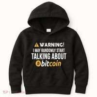 Warning I May Randomly Start Talking About Bitcoin Kids Hoodie thumb 0