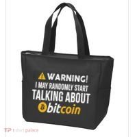 Warning I May Randomly Start Talking About Bitcoin Tote Bag thumb 3